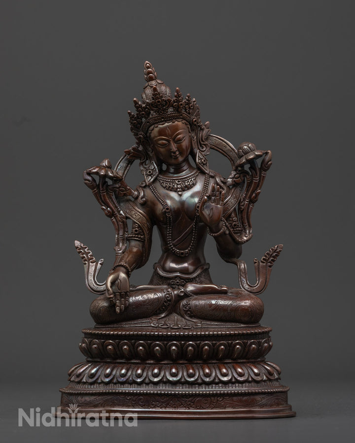 White Tara Goddess Statue | Embodiment of Healing