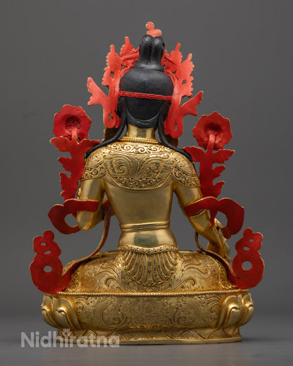 White Tara Statue | Handcrafted Buddhist Sculpture for Healing