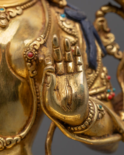 Healing White Tara Statue | Handcrafted Spiritual