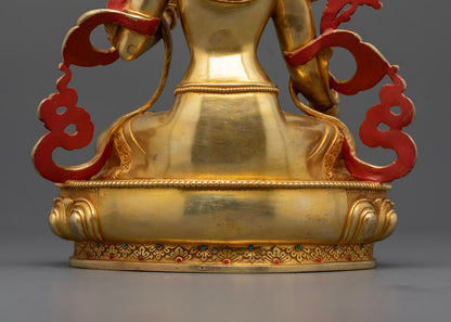 Buddhist Statue of White Tara | Himalayan Fine Art of Nepal