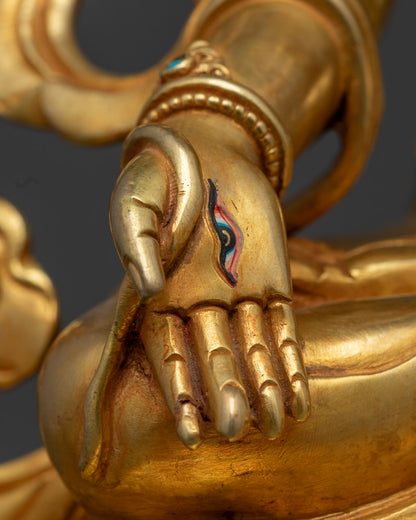 Buddhist Statue of White Tara | Himalayan Fine Art of Nepal