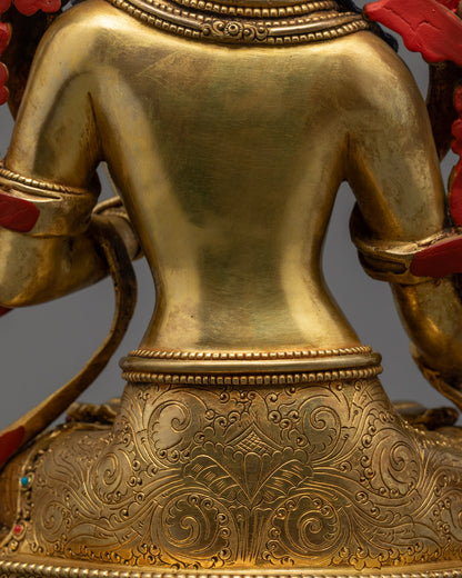 White Tara Goddess Figurine | Traditional Buddhist Iconography