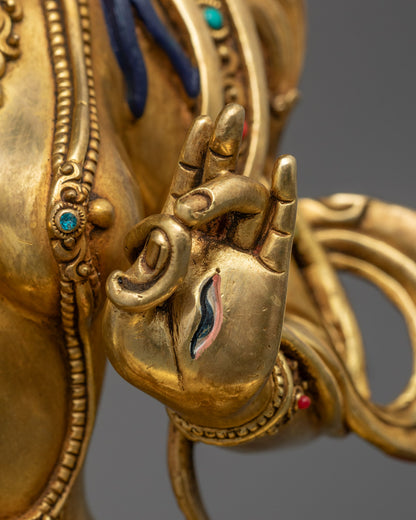 White Tara Goddess Figurine | Traditional Buddhist Iconography