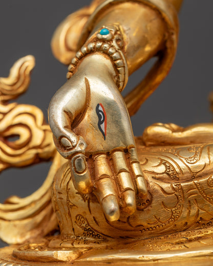 Traditional White Tara Statue | Sacred Nepalese Artistry