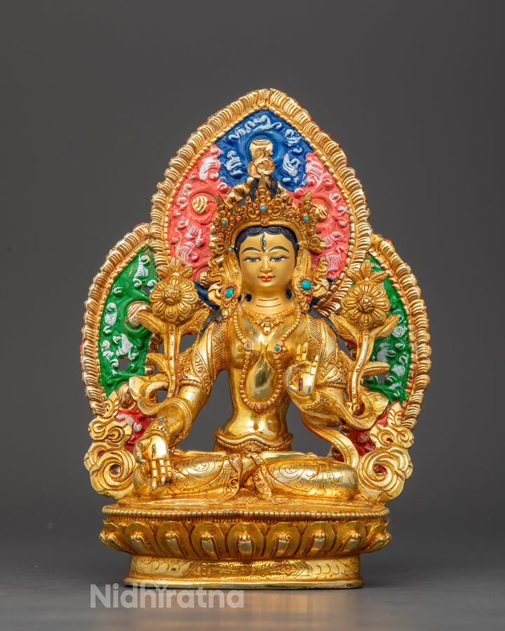 White Tara Goddess Statue