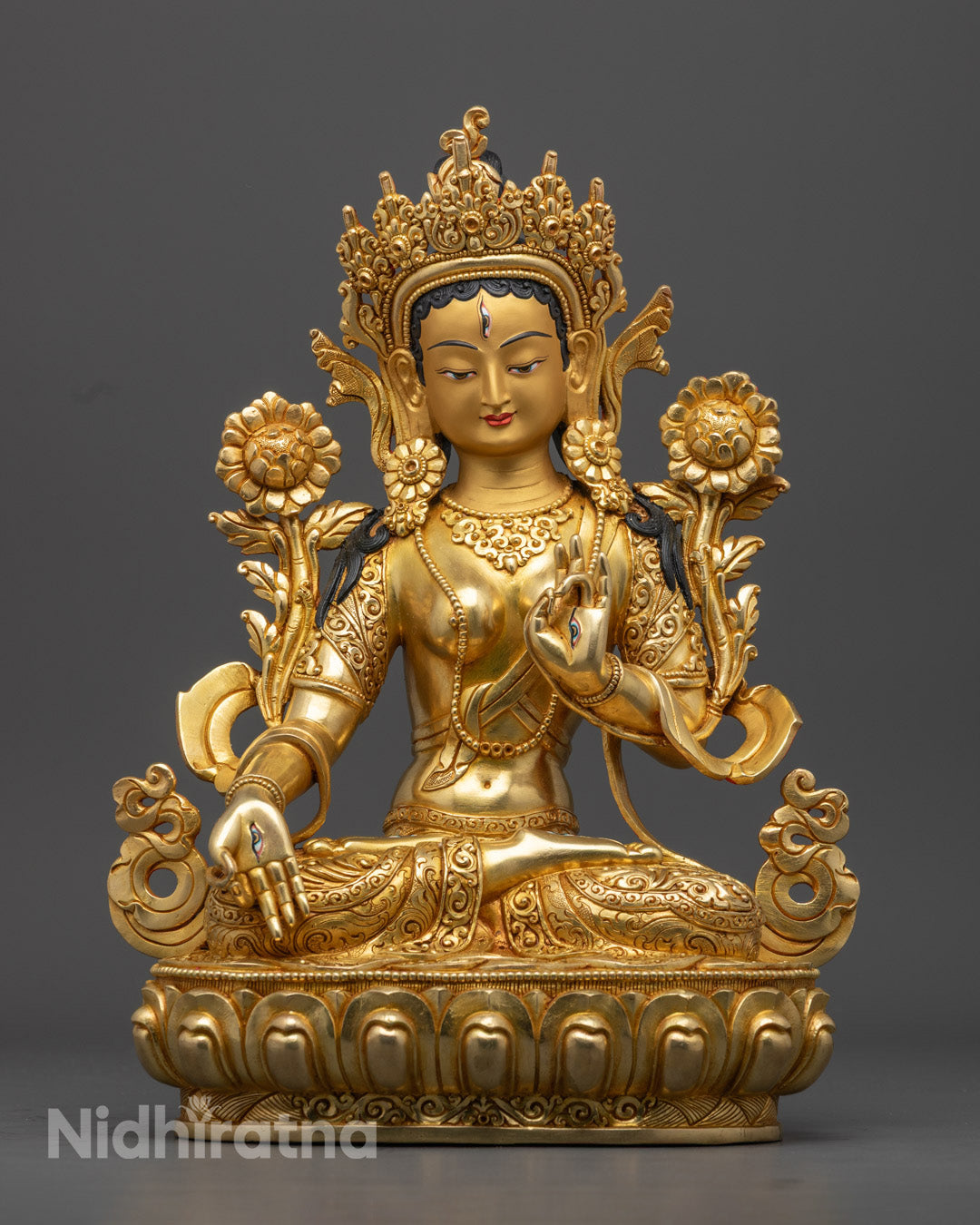 White Tara Statue | Handcrafted Buddhist Sculpture for Healing