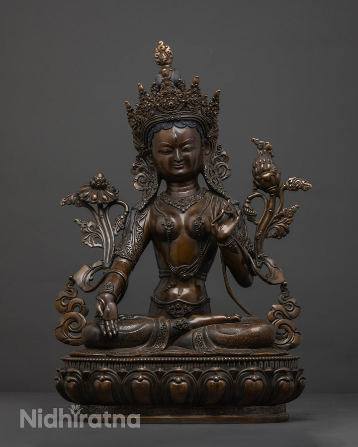 White Tara Statue | Handmade Goddess of Compassion