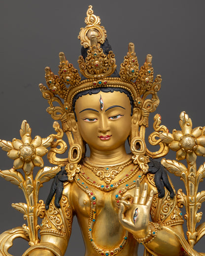 Buddhist White Tara Statue | Himalayan Sacred Art