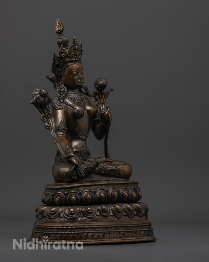 White Tara Statue | Traditional Tibetan Sculpture