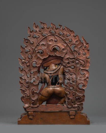 Wrathful Vajrapani Deity Statue for Home Altar and Sacred Space