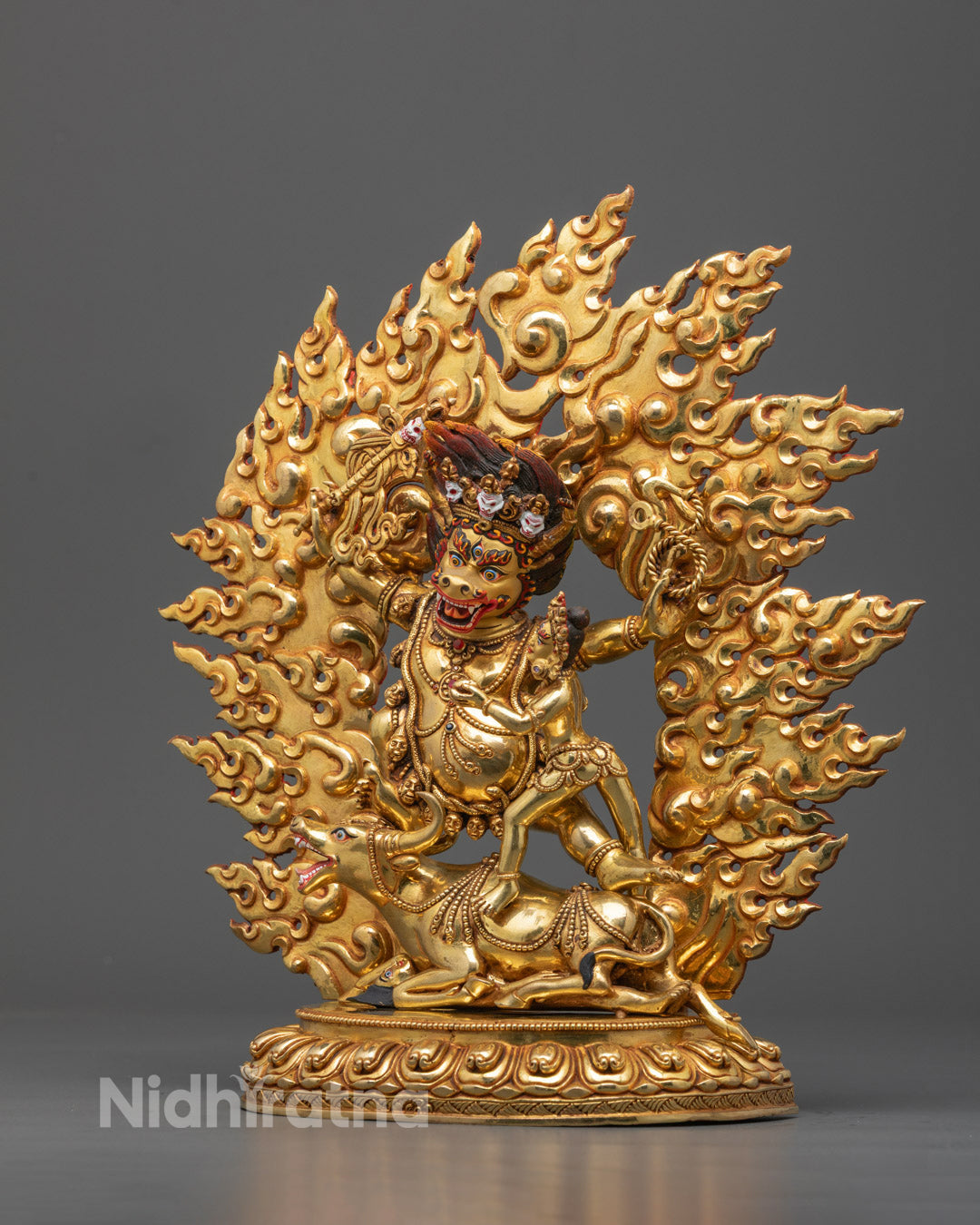 Heruka Yamantaka |  Handcarved Copper Statue