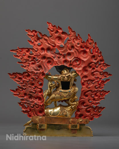 Heruka Yamantaka |  Handcarved Copper Statue