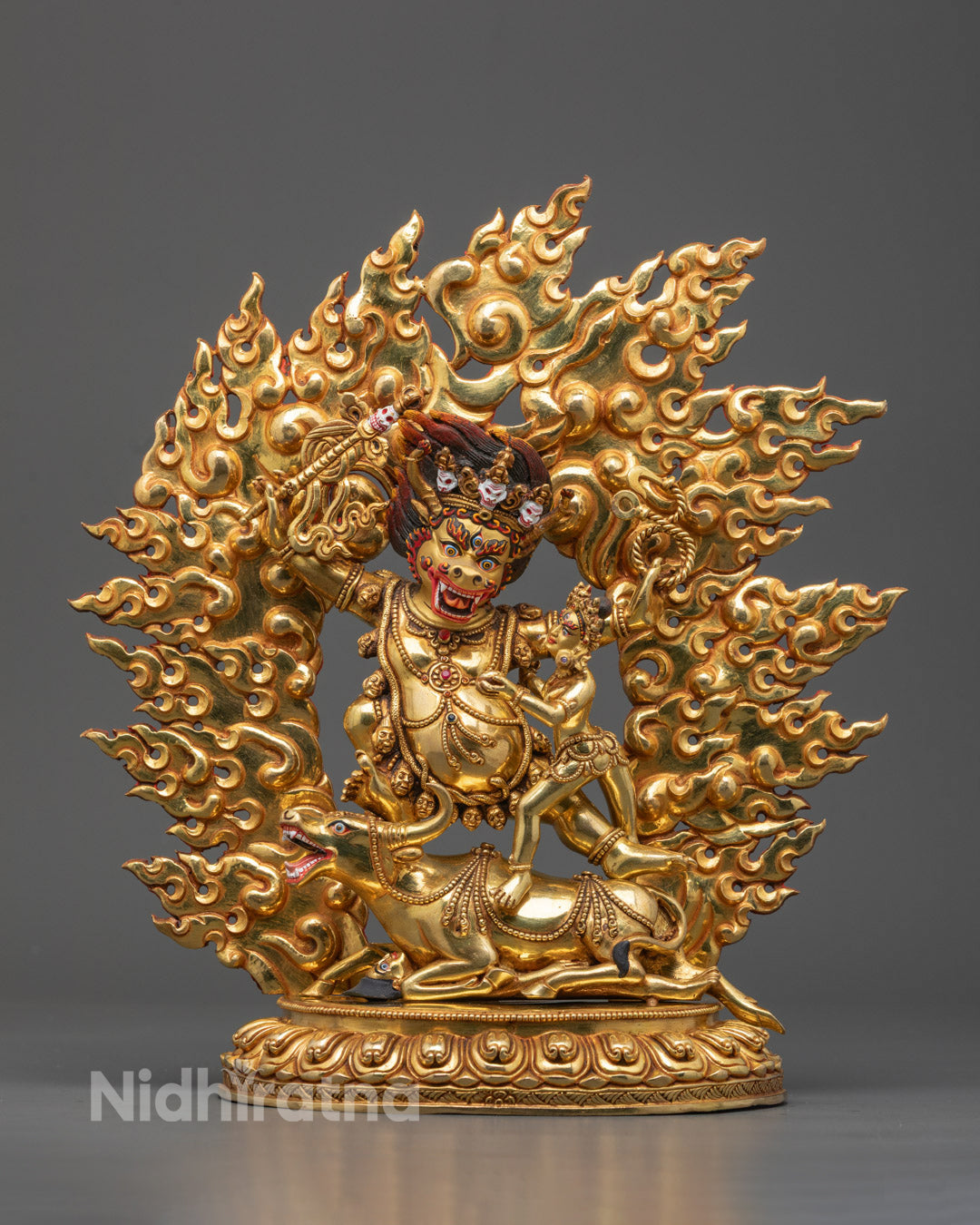 Heruka Yamantaka |  Handcarved Copper Statue