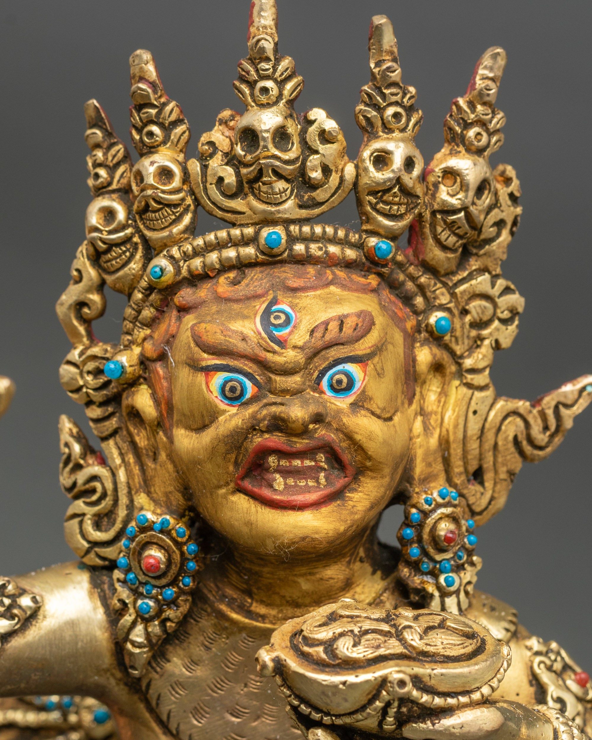 Yab yum union of Yamantaka and Vajravetali symbolizing wisdom and compassion