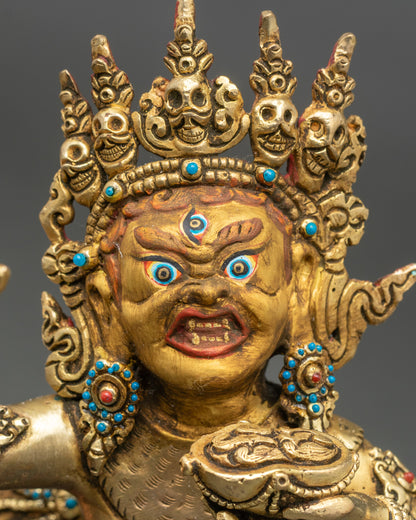 Yab yum union of Yamantaka and Vajravetali symbolizing wisdom and compassion