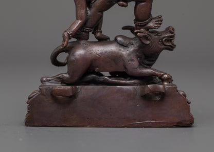 Yama Dharmaraja and Consort Statue | Tibetan Buddhist Sculpture