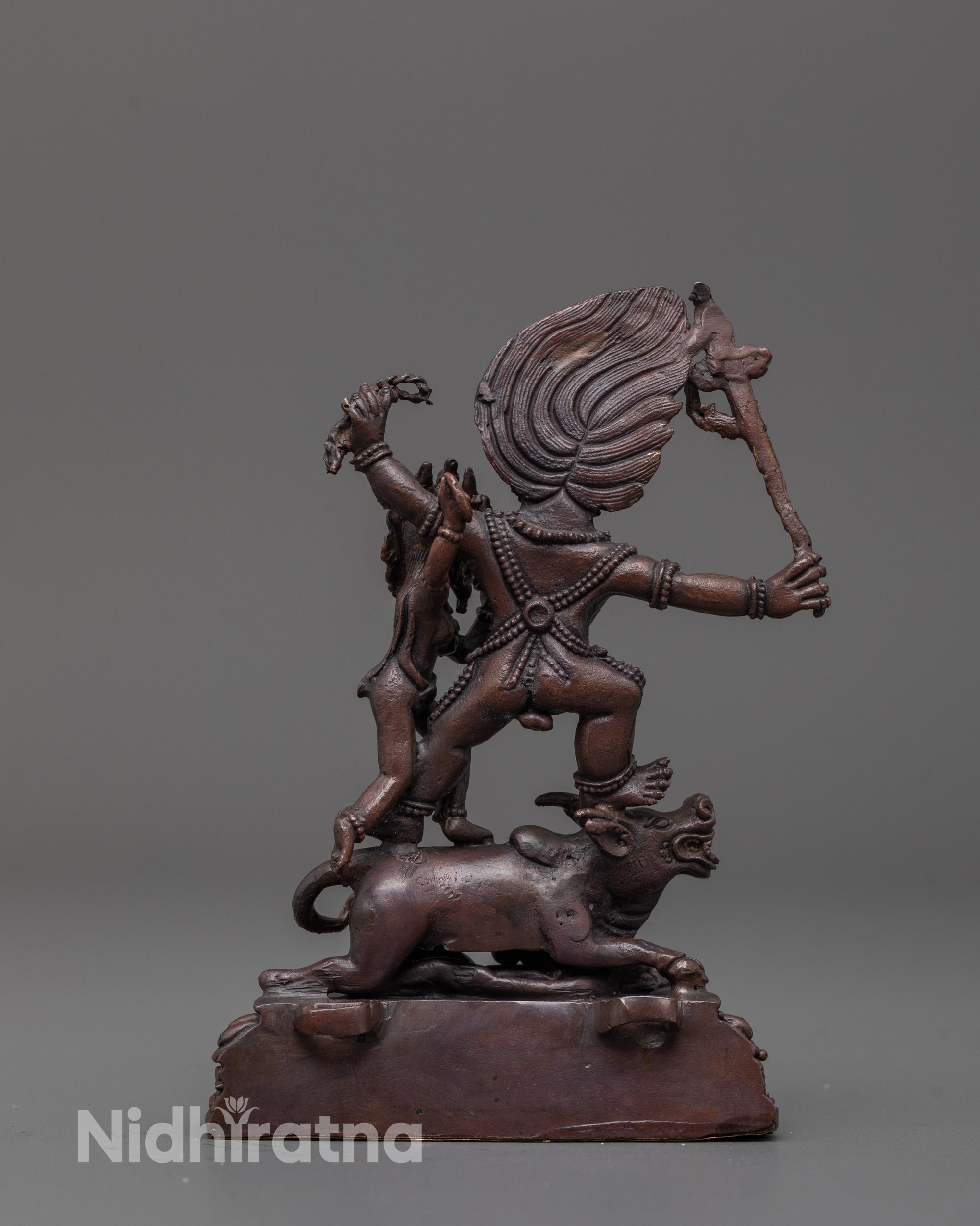 Yama Dharmaraja and Consort Statue | Tibetan Buddhist Sculpture