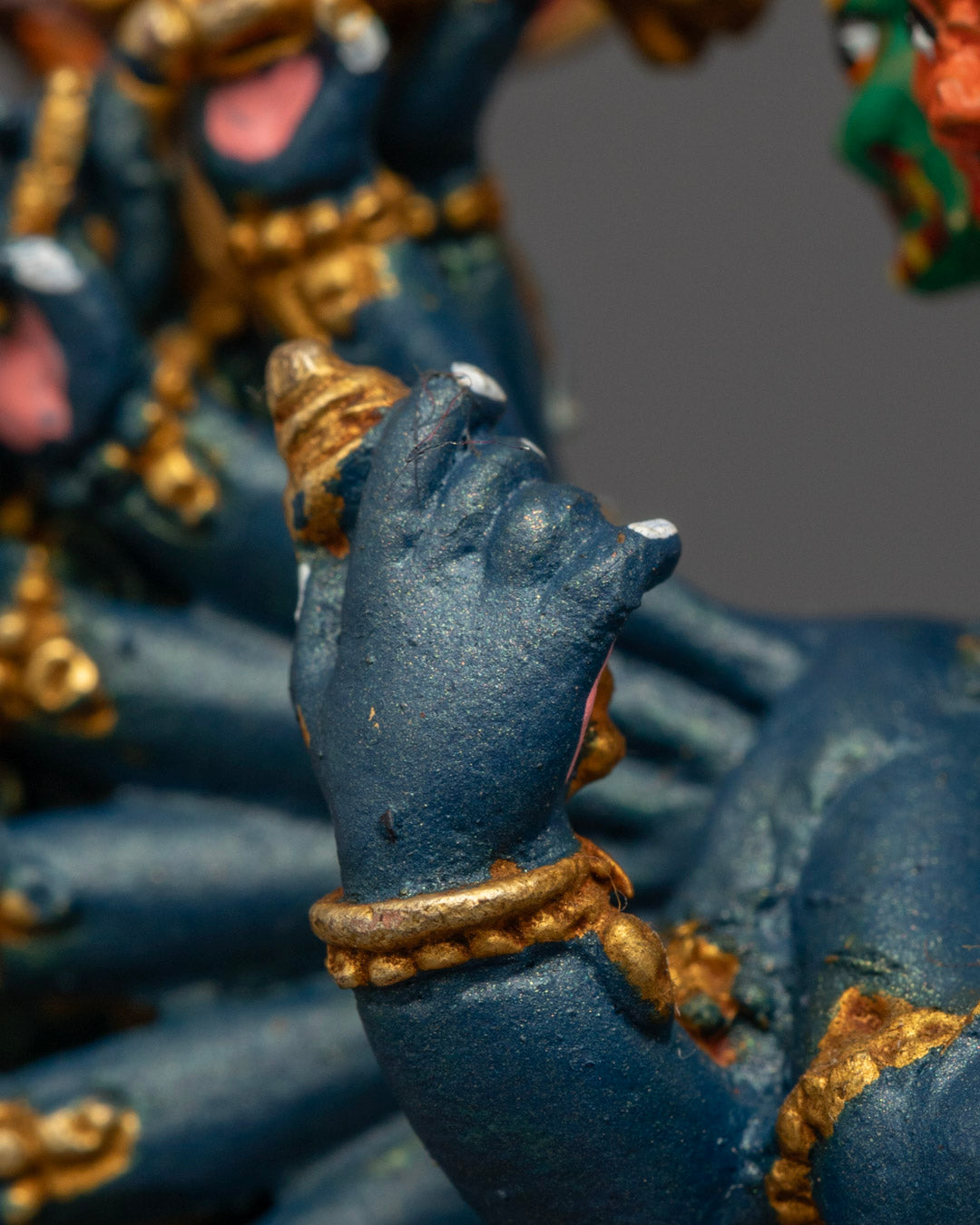 Tibetan Yamantaka Statue | Machine-Crafted Copper Art