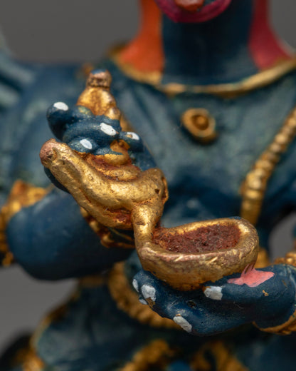 Tibetan Yamantaka Statue | Machine-Crafted Copper Art
