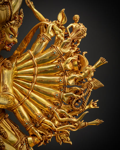 Sacred Yamantaka Statue | Tibetan Buddhist Wrathful Deity