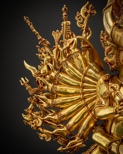Sacred Yamantaka Statue | Tibetan Buddhist Wrathful Deity