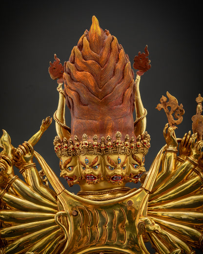 Sacred Yamantaka Statue | Tibetan Buddhist Wrathful Deity
