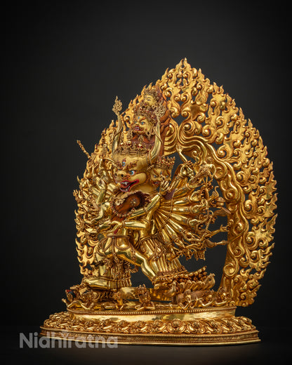 Sacred Yamantaka Statue | Tibetan Buddhist Wrathful Deity