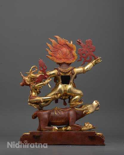 Vajrabhairava Yamantaka Consort Sculpture | Tibetan Protector Deity