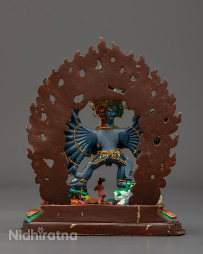 Tibetan Yamantaka Statue | Machine-Crafted Copper Art