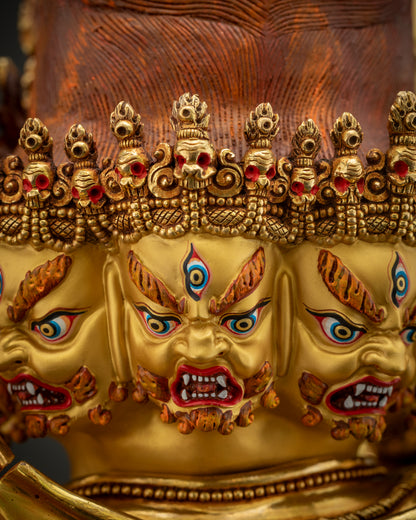 Sacred Yamantaka Statue | Tibetan Buddhist Wrathful Deity