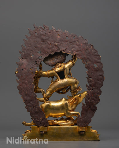 Yamantaka Statue | Tibetan Wrathful Deity of Protection