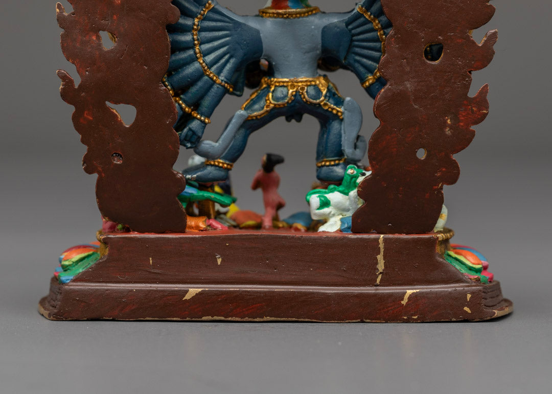 Tibetan Yamantaka Statue | Machine-Crafted Copper Art