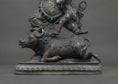 Yama Dharmaraja Yab-Yum Statue | Handcrafted Solid Bronze Figurine