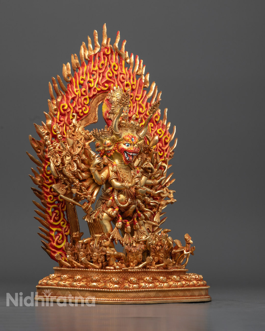 Yamantaka Statue – Enlightened Vanquisher of Death | Buddhist Art