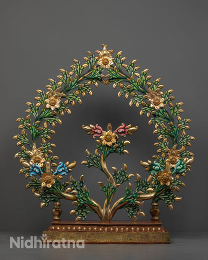 Zoomed-in image of the statue’s hollow chamber designed for placing mantras 