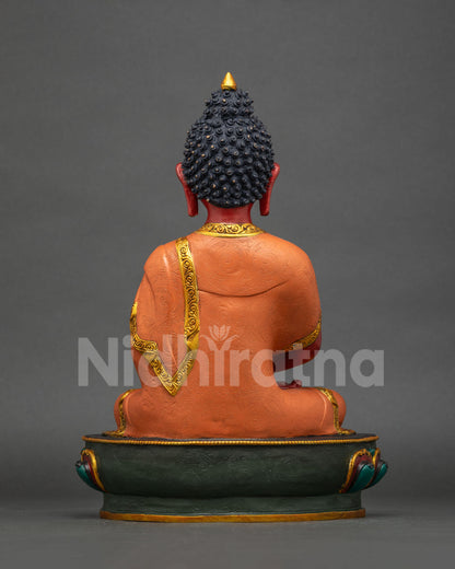 Amitabha Buddha statue for Buddhist altar and meditation space.