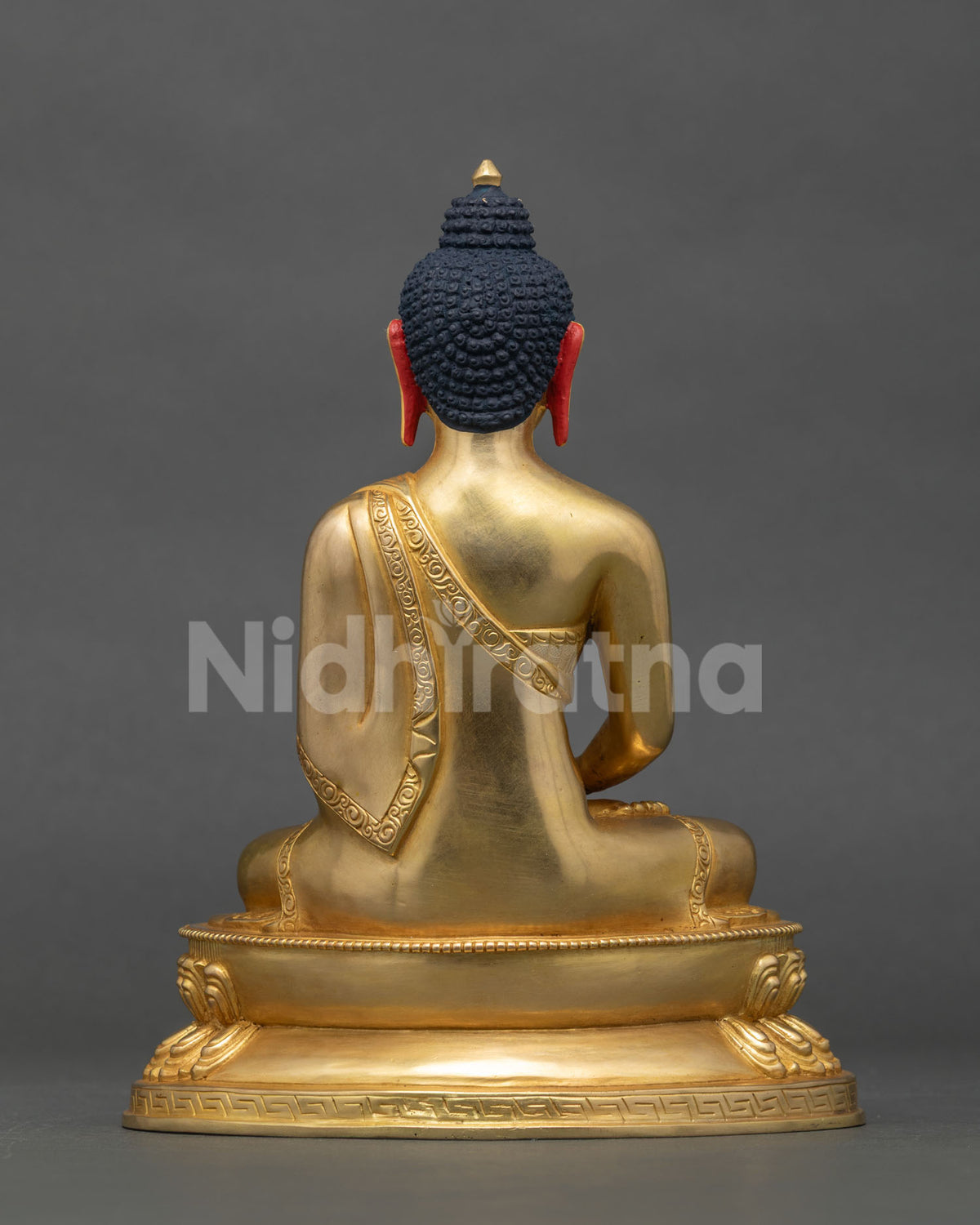Amitabha Buddha statue handcrafted Newari Patan Nepal.