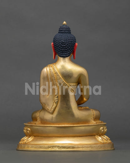 Amitabha Buddha statue handcrafted Newari Patan Nepal.