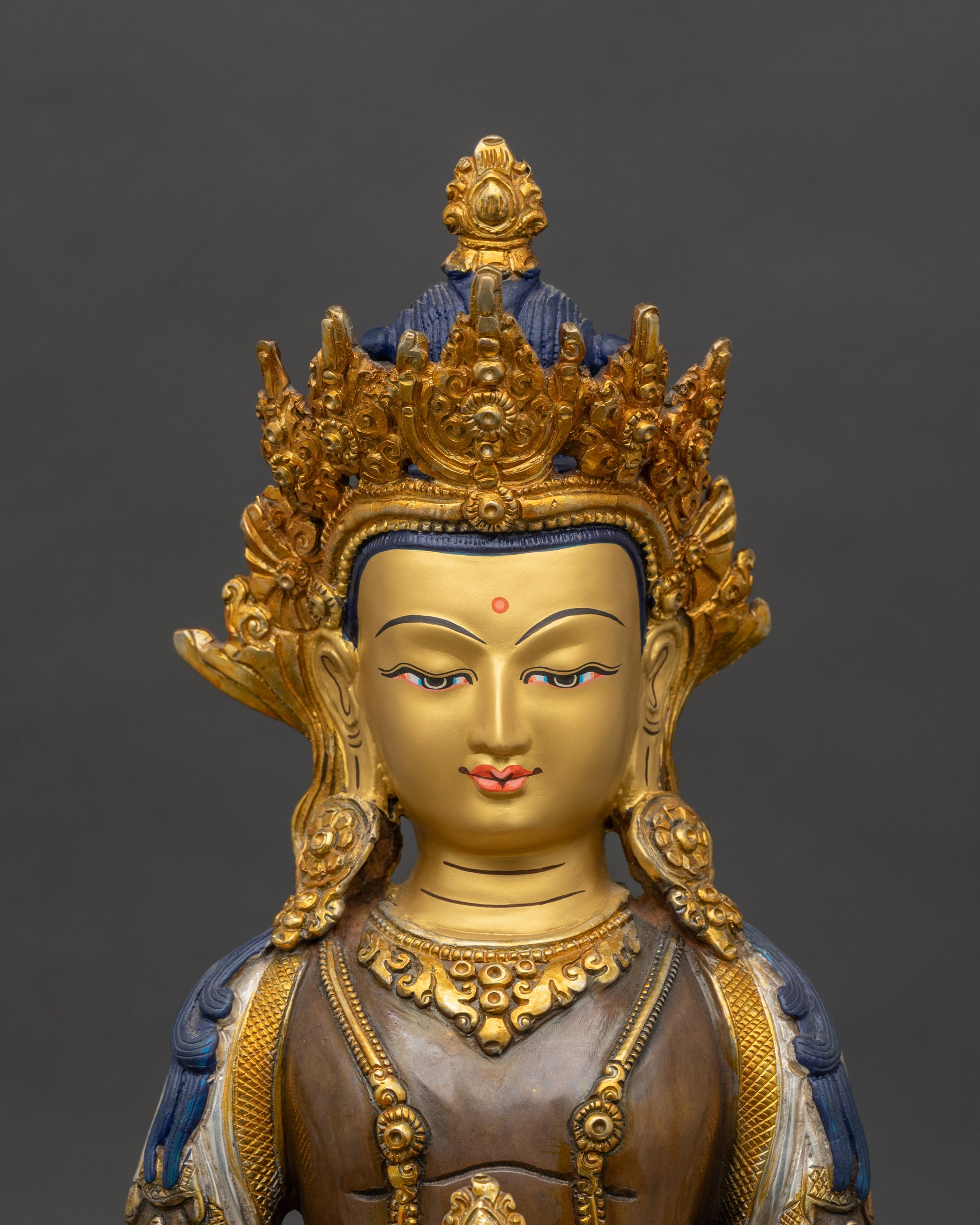 amitayus-buddha-statue-close-up-gold-painted-face-long-life-vase-himalayan-sculpture