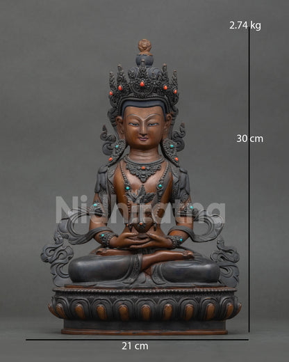 Amitayus Statue of Infinite Life for Buddhist altar and meditation.