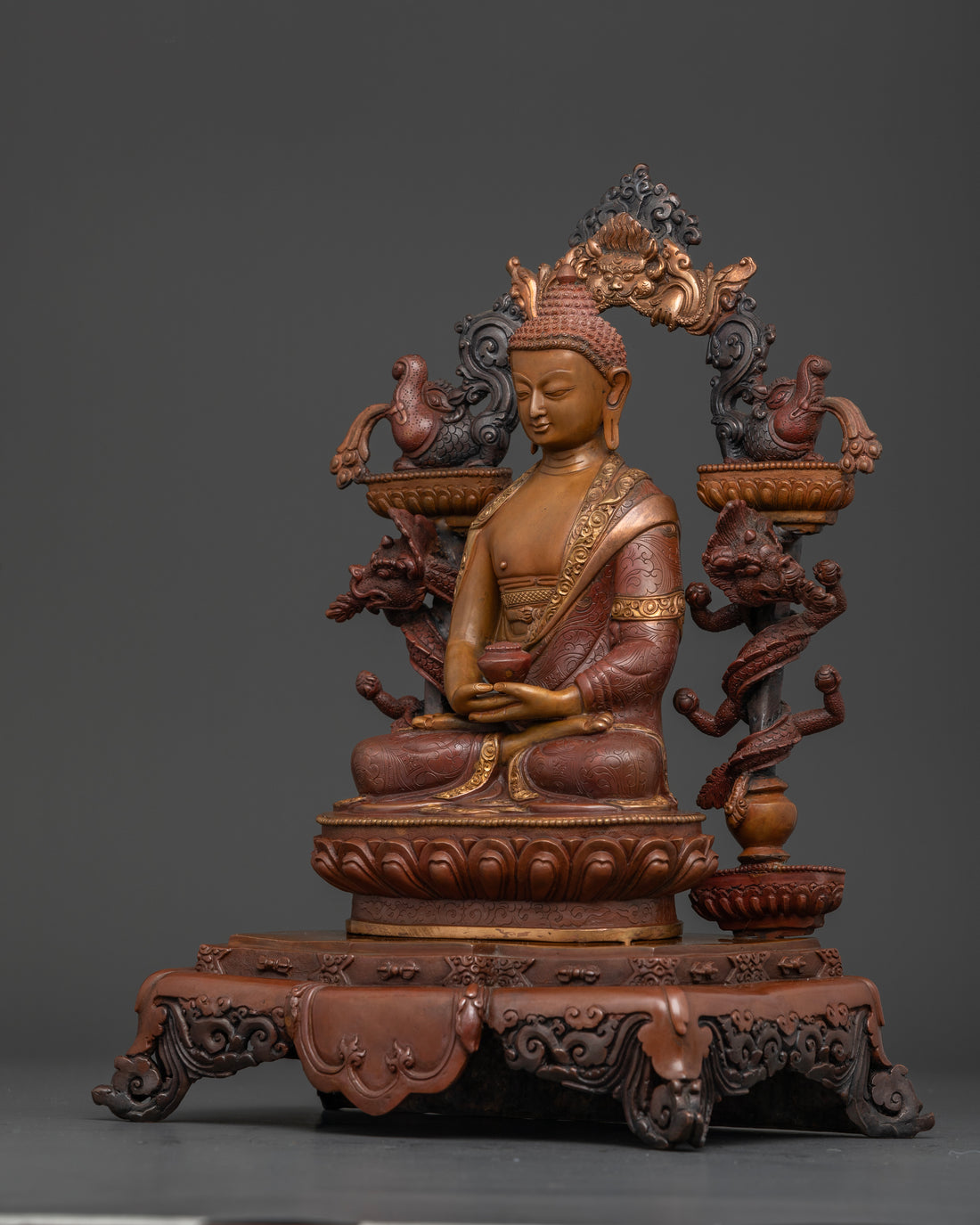 Oxidized Amitabha: The Illuminated Presence of Spiritual Serenity