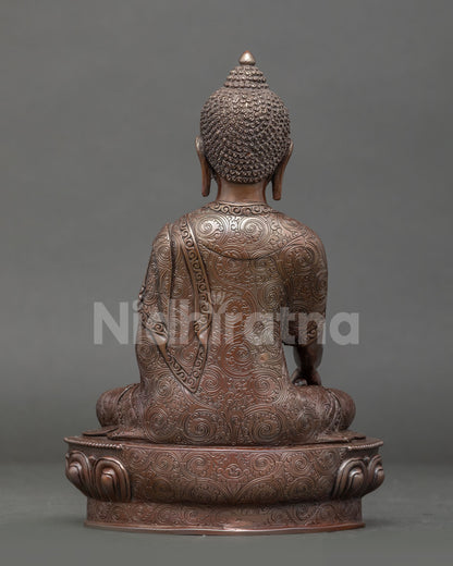 Authentic Nepalese Shakyamuni Buddha statue for meditation altar and Buddhist decor