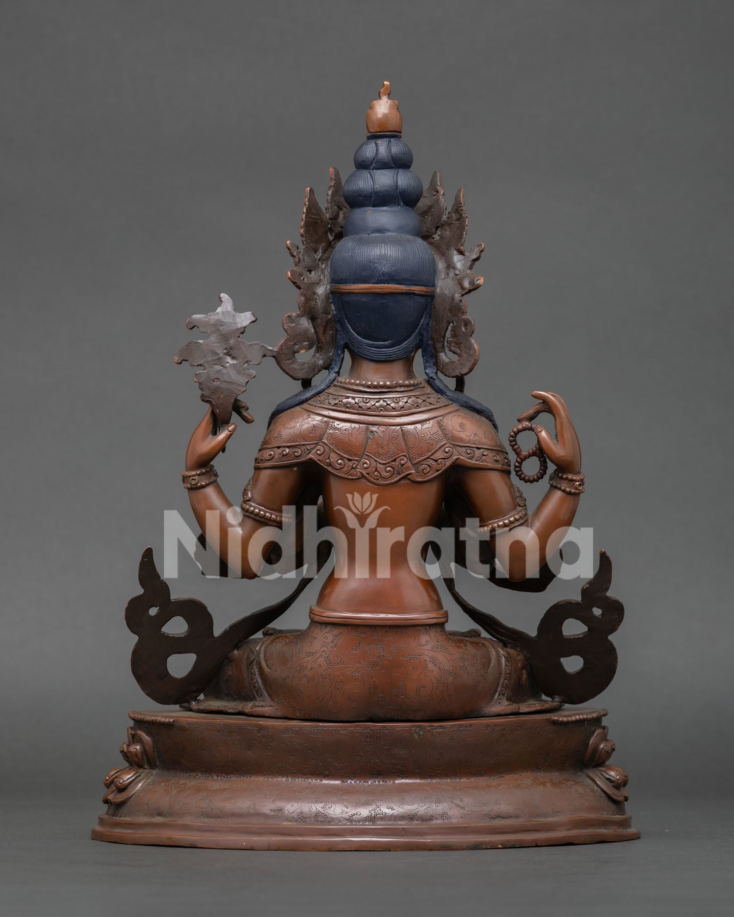 Authentic Nepalese Vajrasattva statue for meditation space featuring purification and wisdom symbolism.
