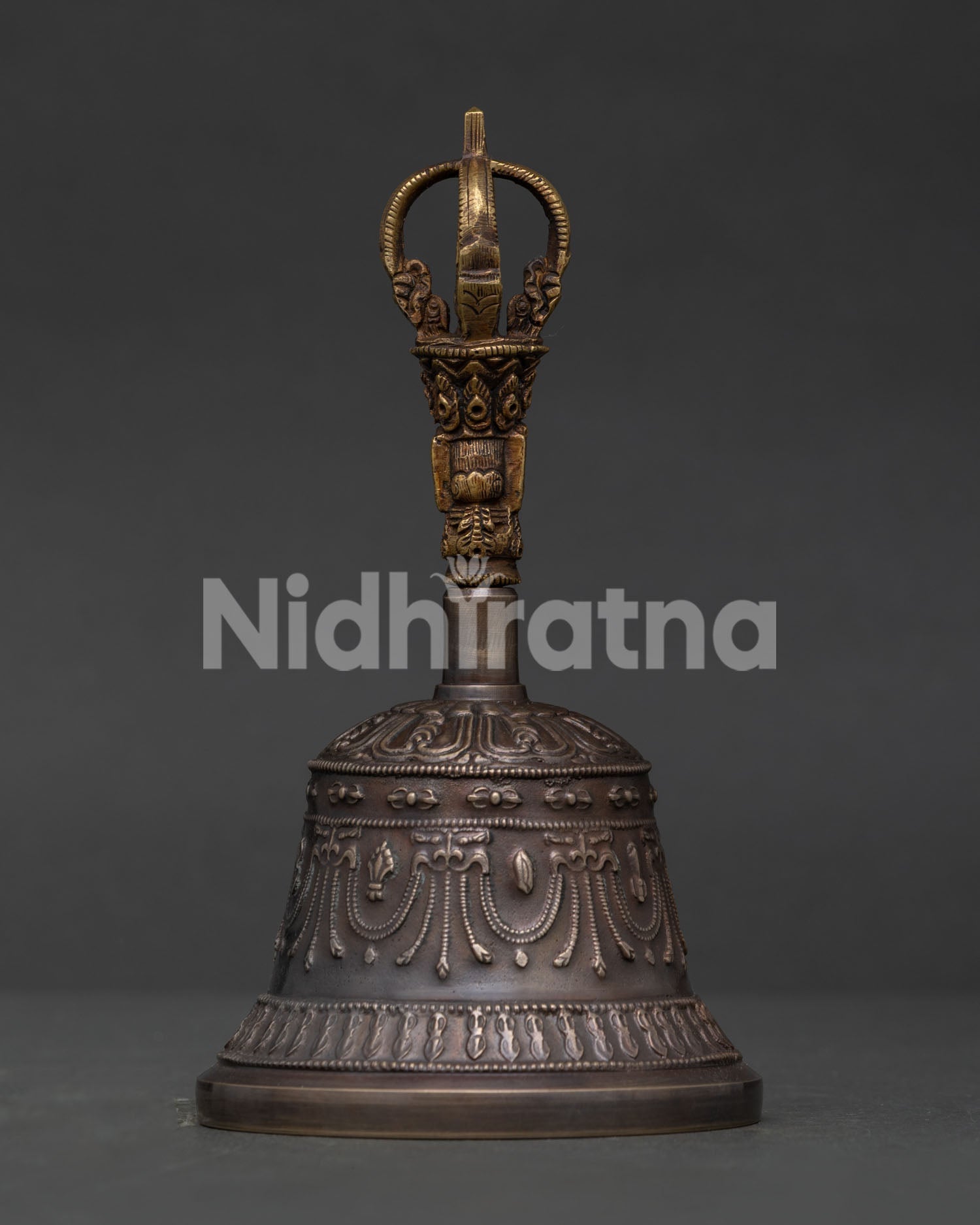Authentic Tibetan Vajra and Bell Set handcrafted by skilled artisans
