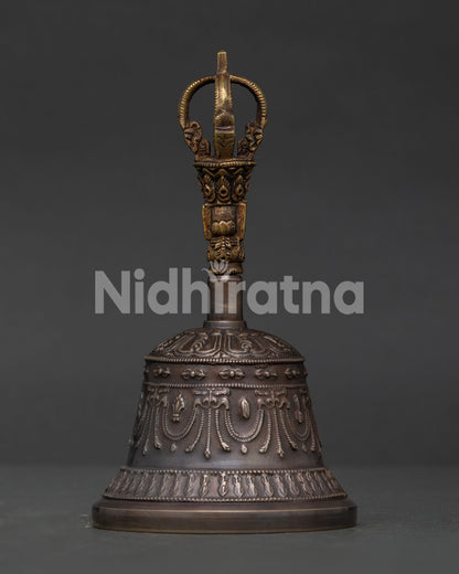 Authentic Tibetan Vajra and Bell Set handcrafted by skilled artisans
