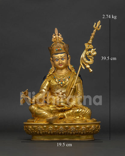 Guru Rinpoche Statue | Devotional Padmasambhava Art from Nepal