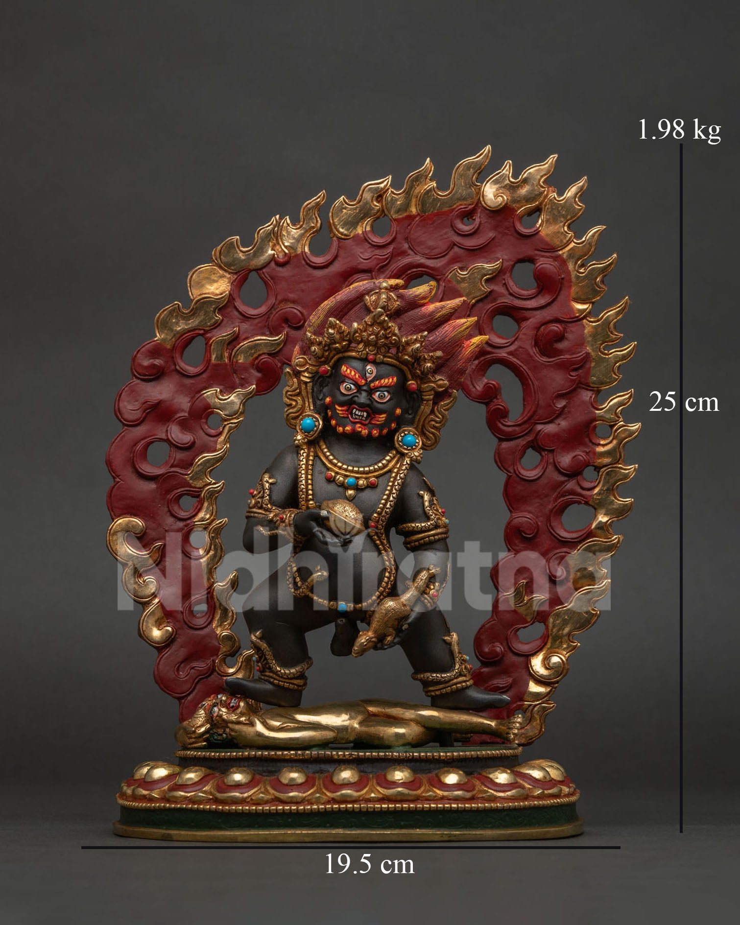Black Dzambhala Statue