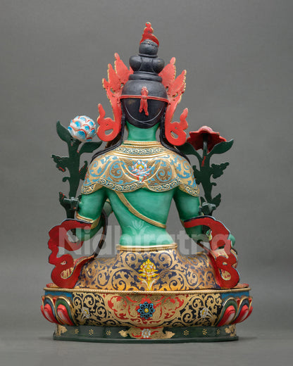 Green Tara Statue – Buddhist Healing Deity Figure