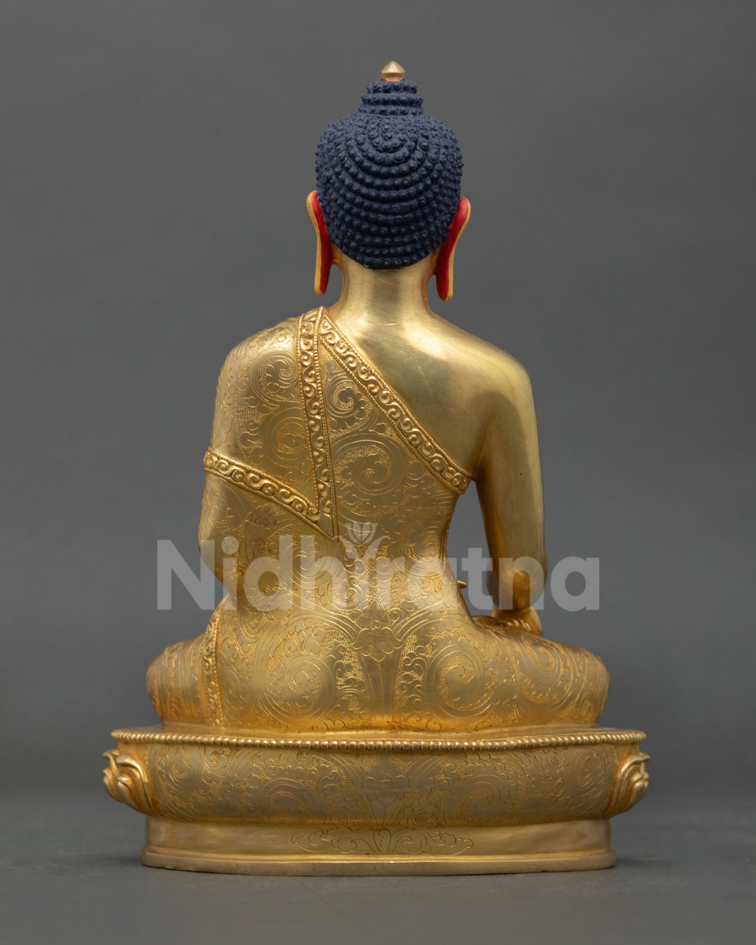Shakyamuni Buddha Statue | 24K Gold Fire-Gilded Copper Art