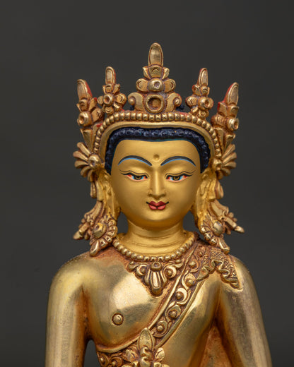 Bhaisajyaguru Healing Buddha Statue for Buddhist Altar and Meditation Space